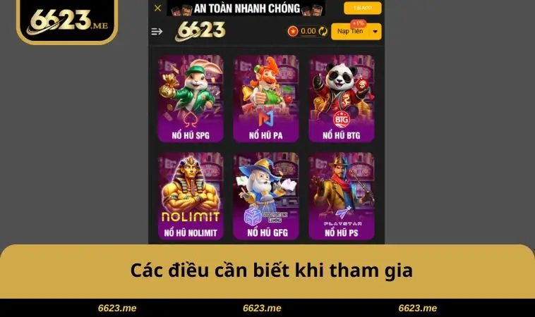 Các điều cần biết khi tham gia