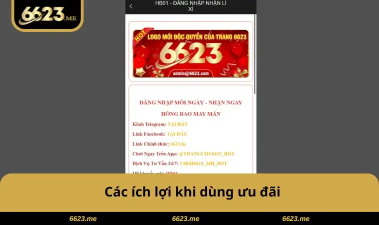 Các ích lợi khi dùng ưu đãi