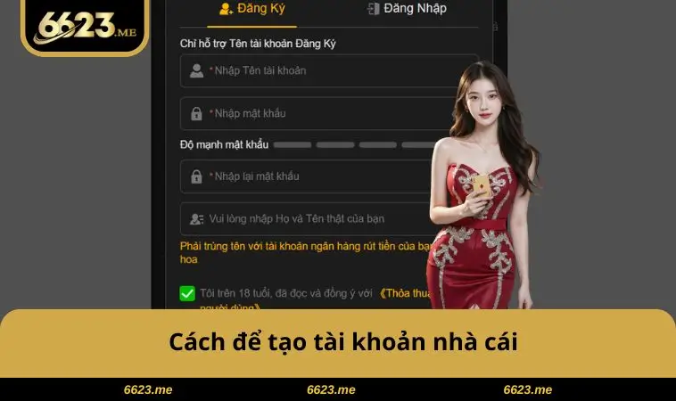 Cách để tạo tài khoản nhà cái
