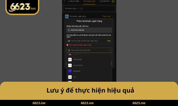 Lưu ý để thực hiện hiệu quả