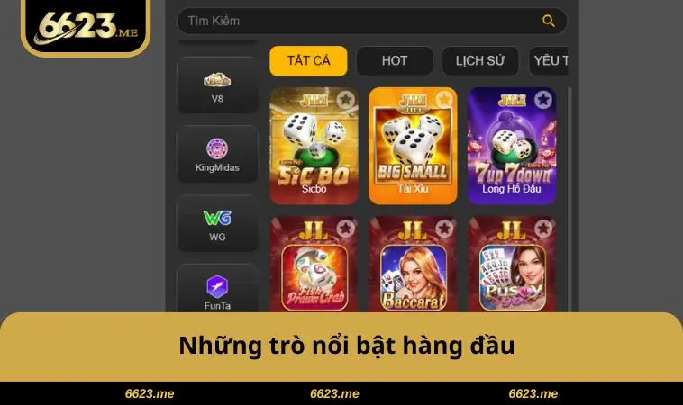 Game Bài 6623 2 Những trò nổi bật hàng đầu