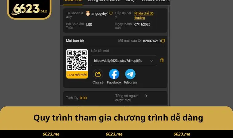Quy trình tham gia chương trình dễ dàng